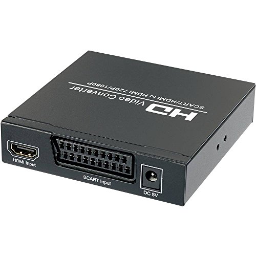 SPEAKA PROFESSIONAL Convertisseur AV SP-HD/SC-01 [péritel - HDMI, Jack, Cinch-RCA numérique] 1920 x 1080 Pixel