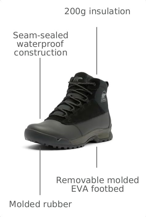Image of SOREL Men's Buxton Lite Lace Plus Waterproof Boot