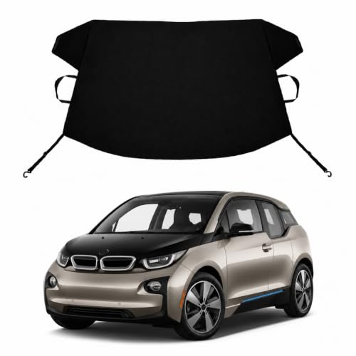 Image of i3 Custom Windshield Cover for Ice and Snow BMW i3 Heavy Duty 600D Oxford Fabric Windshield Protector Fit Waterproof Frost Snow Cover Winter Car Accessories