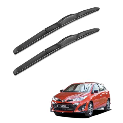 Image of Oshotto Frameless (O.E.M Type) Wiper Blades Compatible with Toyota Yaris (24 inch / 16 inch)