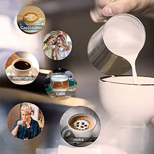 Cafetera semiautomática italiana con espumador de leche miniatura 5
