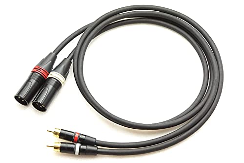 BELDEN 8412 ケーブルセットRCA XLR TRS Amazon | BELDEN 8412 XLR(オス)→RCA 2本ペアケーブル (1.5m