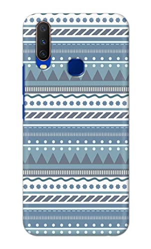 Image of Printed Hard Back Cover Case for Vivo Y15 | Vivo Y17 | Vivo Y11 | Vivo U10 | Vivo Y12 | Vivo Y12i Back Cover (Seamless Geometric Tribal Pattern) -1803