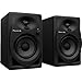 Pioneer DDJ-REV5 4-deck DJ Controller with Pioneer DM-40D 4-inch Desktop Active Monitor Speaker Pair, Adjustable Speaker Stands and 6.5' RCA-RCA Cable