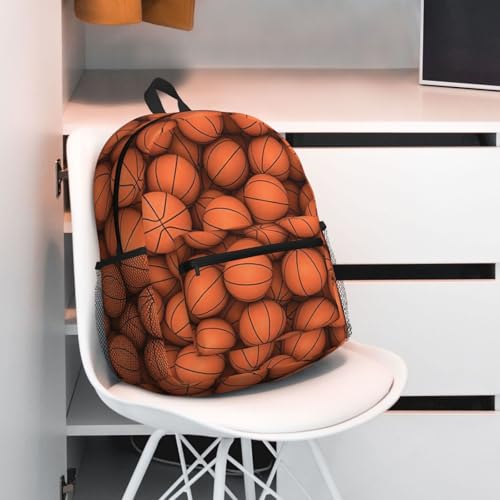 Sac à dos de voyage imprimé orange classique imperméable avec bretelles confortables - 6