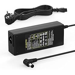 Cargador Generico Laptop Sony Vaio 90W Cargador Sony Vaio 19.5V para Portátil Sony VAIO PCG VGN VGP SVE14 SVE15 Series, VGP-AC19V43 VGP-AC19V37 VGP-AC19V31/33 VGP-AC19V24 PCG-71212M PCG-71811M PCG-71311M Adaptador Ordenador 6.5 * 4.4mm