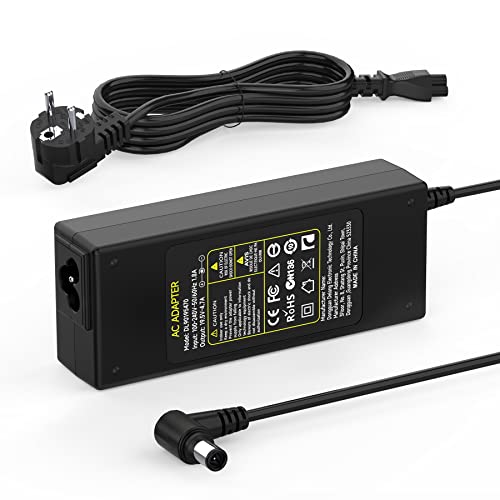 90W Cargador Sony Vaio 19.5V para Portátil Sony VAIO PCG VGN VGP SVE14 SVE15 VGP-AC19V43 VGP-AC19V37 VGP-AC19V31/33 VGP-AC19V24 PCG-71212M PCG-71811M PCG-71311M Adaptador Alimentación 6.5 * 4.4mm