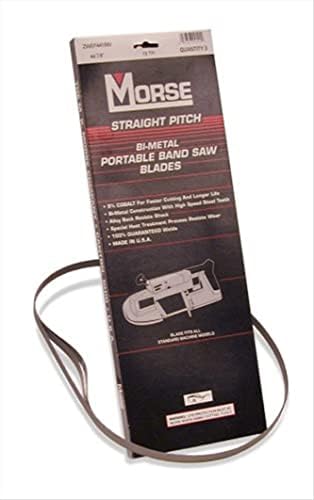 Morse Straight Pitch Bi-Metal Portable Band Saw Blade 44 7/8 x 1/2 x .020 24 TPI 3/Box (001236 / ZWEP4424W)