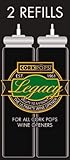 CorkPops Wine Bottle Opener Refill Cartridges | 2 Pack | Compatible with Cork Pops Original and Legacy Corkscrew | Easy to Use and Durable