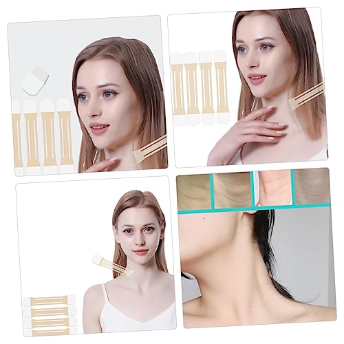 TEHAUX 12 Peças Adesivos De Levantamento De Pescoço Fita De Pescoço Anti-Rugas Adesivo De Pescoço Li