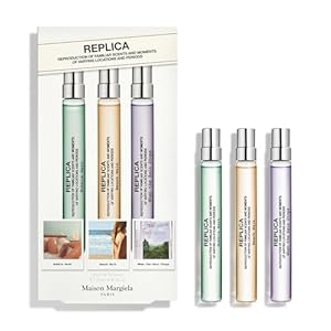 Maison Margiela – Replica – Fresh Fragrance Travel Set – Trio Fragrance Discovery Set – With When The Rain Stops, Bubble Bath & Beachwalk – 0.3 Fl Oz Travel Size Each