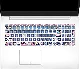 Keyboard Cover for Lenovo IdeaPad 320 330 330s 340s 520 720s 130 S145 L340 S340 15.6” 17.3”, Yoga C740 C940 15.6', IdeaPad 3, ThinkBook 15, A12, Red Flower