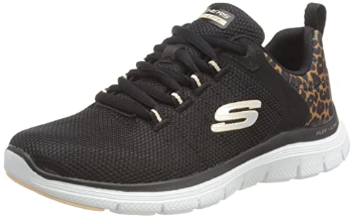 Skechers Flex Appeal 4.0   Wild Ballad, Zapatillas Mujer, Negro, 38.5 EU