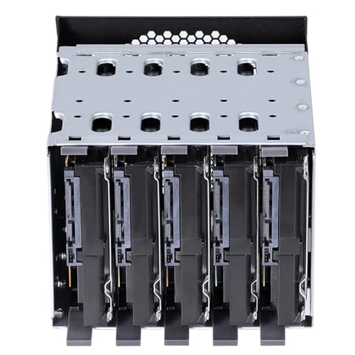 Caja para 5 discos duros 3.5'' para gabinete PC miniatura 4