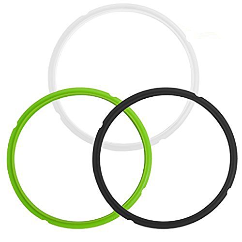 Cockgoo Silicone Sealing Ring for Pressure Cooker Food Grade Silicone Instant Pot Ring Seal Fit 5 or 6 Quart Gasket Replacement Accessories 3 Pack