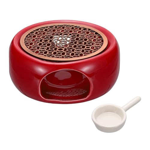 Soporte para velas de té en cerámica de alta resistencia térmica y diseño de 3 huecos 2
