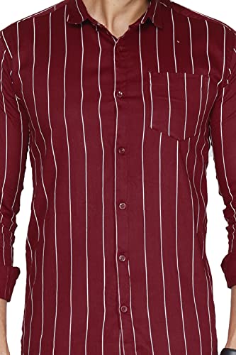 Image of Pure Cotton Solid Slim Fit Semi Casual Shirt for Men's & Boy's (Pack of 1)