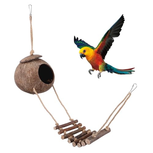 GANAZONO トカゲの隠れ家 クレステッドゲッコー水槽アクセサリー 水族館 爬虫類の隠れ家 トカゲの家 クレステッドゲッコーの食べ物 爬虫類の皮と洞窟 爬虫類の隠れる洞窟 トカゲの隠れ場所 木製