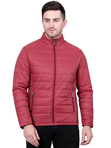 Image of KOTTY Men's Nylon Regular Solid Stylish Designed for Comfort and Warmth Puffer Jacket