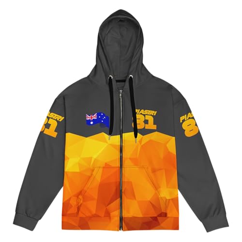 Oscar Piastri 81 Racing Team Zipped Hoodie - Unisex3