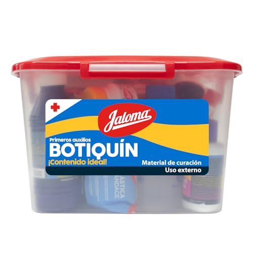 Seguridad, Jaloma | Botiquín de Primeros Auxilios, Caja Plástica, para el Hogar, Oficina, Automóvil.
