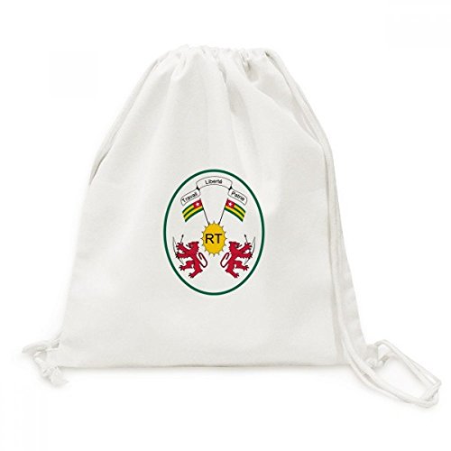 Sac à dos cordon Togo Afrique en toile aux finitions soignées pour voyage