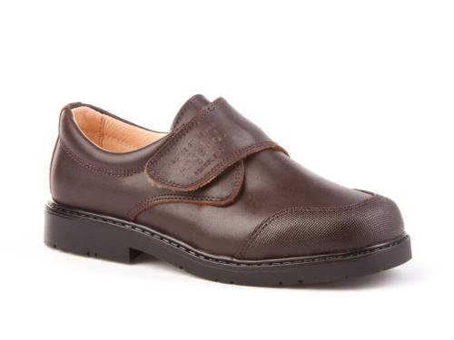Angelitos Zapatos Colegiales con Puntera Reforzada Todo Piel, mod.452. Calzado infantil Made in Spain, Garantia de calidad. (31, Marrón)