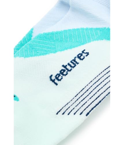Image of Feetures Elite Light Cushion No Show Tab Sock Wave