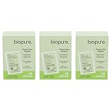 Biopure Individually Wrapped Antibacterial Hand Wipes| Fresh Morning Breeze- with Aloe + Vitamin E| Wet Wipes Singles| No Parabens, sulfates or Phthalates, Kills 99.9% of Germs (3-Pack, 48)