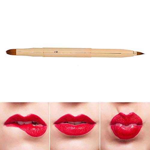 Spazzola per labbra portatile a doppia testa