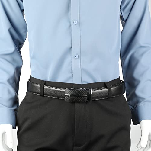 Image of Lavemi Men's Real Leather Ratchet Dress Belt with Automatic Buckle,Elegant Gift Box