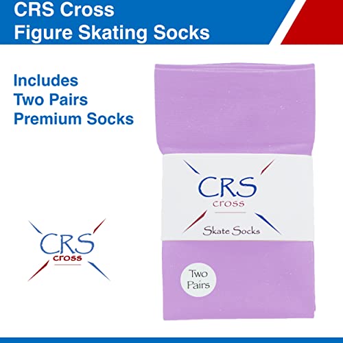 image for CRS Cross Figure Skating Socks (2 Pair) Knee High Tights for Ice Skate