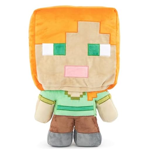 Jay Franco Mojang Minecraft Plush Stuffed Alex Pillow Buddy - Kids Super Soft Polyester Microfiber, 16 inch (Official Product)