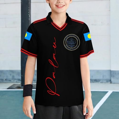 Flag of Zambia Children's Football Jersey Short Sleeve Casual T-Shirt2