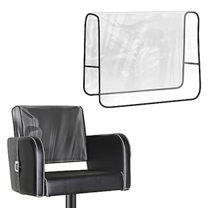 Takira Salon Chair Cover Stylist – 20″x 15″x 4.5″Square Salon Chair Covers Protectors fits Most Salon Chairs,Reinforced Precision Stitched Clear Salon Chair Covers