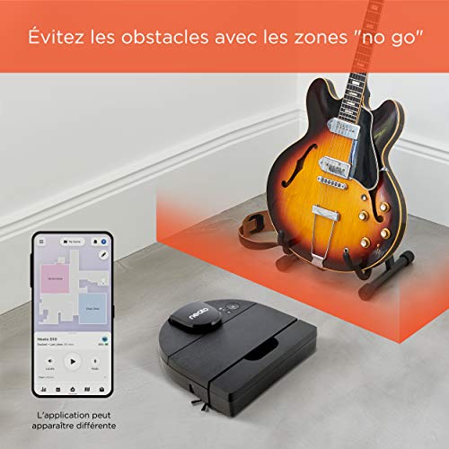 Robot aspirateur intelligent Neato Robotics D9 - Robot aspirateur Haut de Gamme, avec Filtre Haute Performance, Autonomie de 200 Minutes, Contrôle par Application et Nettoyage par Zone, Noir - Image 7