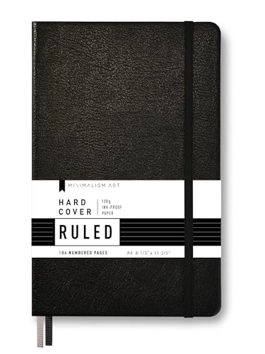 Minimalism Art, Premium Hard Cover Notebook Journal, X-Large Size, Master A4 8.3