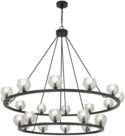 Crystorama Aragon 48'' LED Matte Black Chandelier