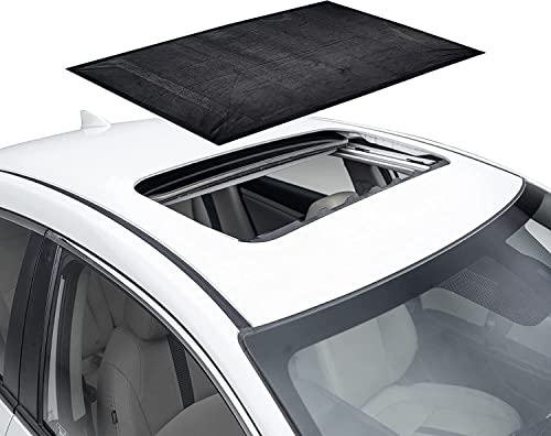 EcoNour Car Sunroof Sunshade Cover with Storage Pouch | Car Window Screens for Camping with Sun Glare, UV Rays Protection | Moonroof Cover with Breathable Mesh Sun Shade (38x25 Inches)