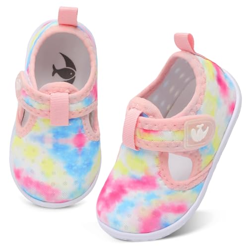 Image of FEETCITY Boys Girls Water Shoes Kids Aqua Socks Quick Dry Barefoot for Beach Swimming Pool
