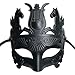 Mascarada mascarada de soldado griego y romano mascarada mascarada para hombres máscara veneciana - Negro - talla única