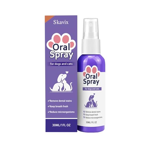 Roilois Skavix Pet Oral Spray Teeth Cleaning Spray for Dogs and Cats Breath Freshener & Stain Remover Easy to Use (1 pc)