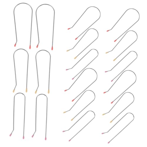 PartyKindom 24 piezas Clips para Rulos Calientes de Inoxidable Fijadores para Rizadores Térmicos Accesorios para Estilistas y Personal Resistentes y Fáciles de Usar