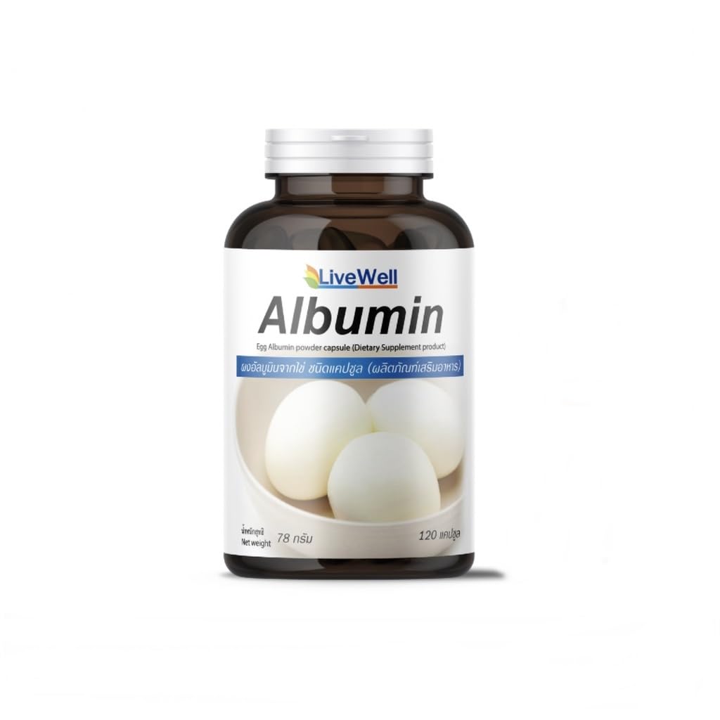 LiveWell Albumin Protein from Egg White 120 Capsule