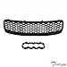 TLAPS 7422444492471 Compatible With 1999 2000-2006 Audi TT 8N Glossy Black RS-Honeycomb Mesh Front Bumper Grill Grille With Emblem Base