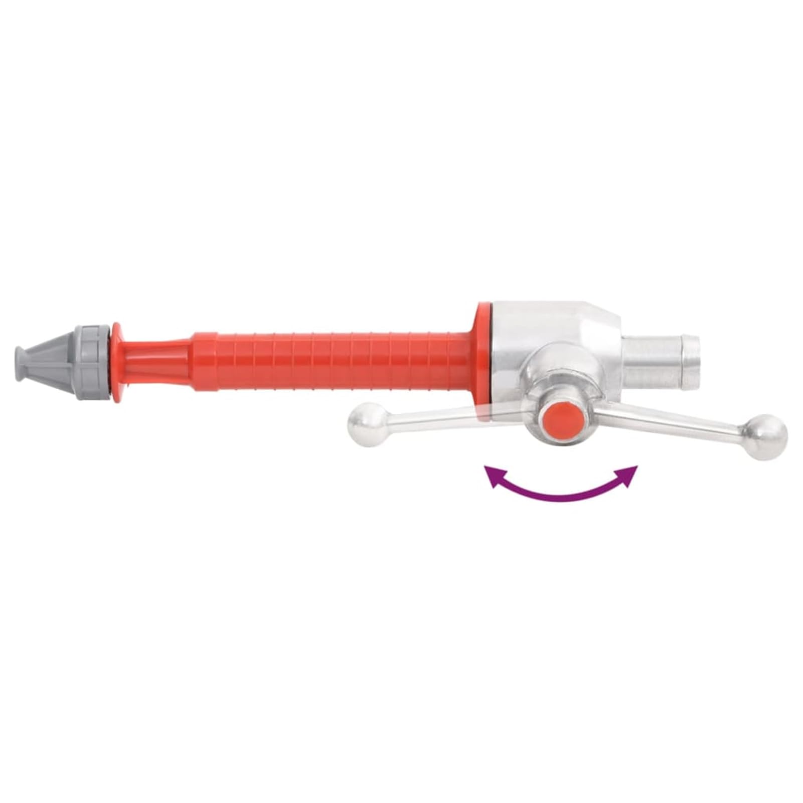 Homgoday Boquilla de Manguera Contra Incendios - Aluminio y Plástico, 140 L/min, Alcance 12m