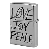 Love Joy Peace 交換用外側ケース ジッポライター マスクケース ライター ジッポ 刻印 デザイン スタンダード互換性があ アルミ プレゼント 男女兼用