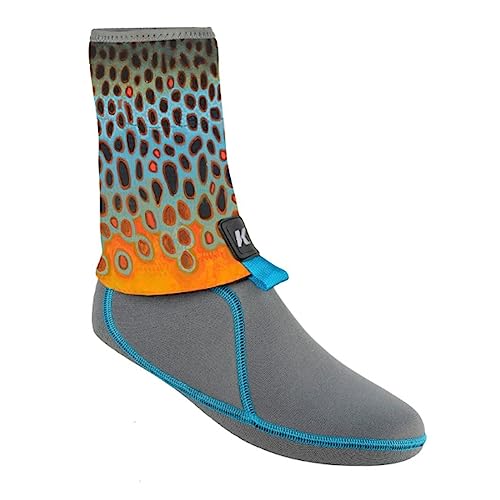 Korkers I- Drain Neoprene, Brown Flank Buck, Large