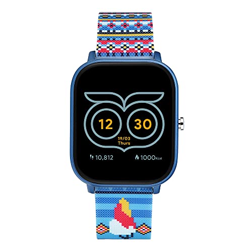 Chumbak Squad Smartwatch, Powered by Pebble – 1.4 inch SpO2, with 24*7 Health Tracking with Blood Oxygen, Fitness, Sports & Sleep Tracking for Women, Pixel Art