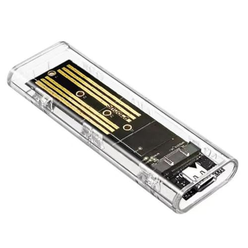 Carcasa externa transparente para SSD M.2 NVMe USB 3.2 miniatura 5